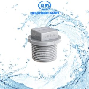 Nắp khóa ren ngoài PVC Bình Minh