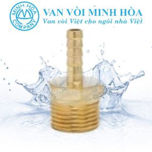 Nối nhanh ống mềm bằng đồng ren ngoài Minh Hòa