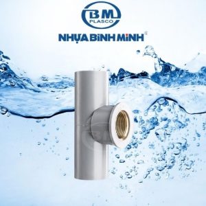 Chữ T ren trong nhựa, thau Bình Minh