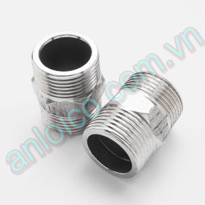 Nối 2 đầu ren ngoài Inox (Kép Inox)