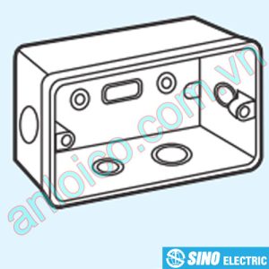 Đế âm tự chống cháy dùng cho mặt chữ nhật Sino-S2157