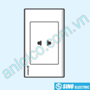 Ổ cắm đơn 2 chấu Sino - S18U
