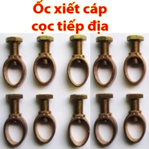 Ốc siết cáp cọc tiếp địa / Cà na đồng thau